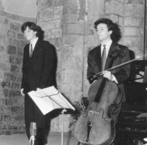 1992 : Marc Coppey, violoncelliste et Emmanuel Strosser, piano