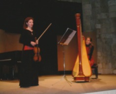 2009 Duo Bergamasque : Anne Cécile Brielles violon – Nathalie Cornevin harpe